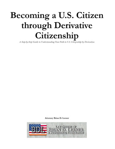 Becoming a U.S. Citizen through Derivative Citizenship